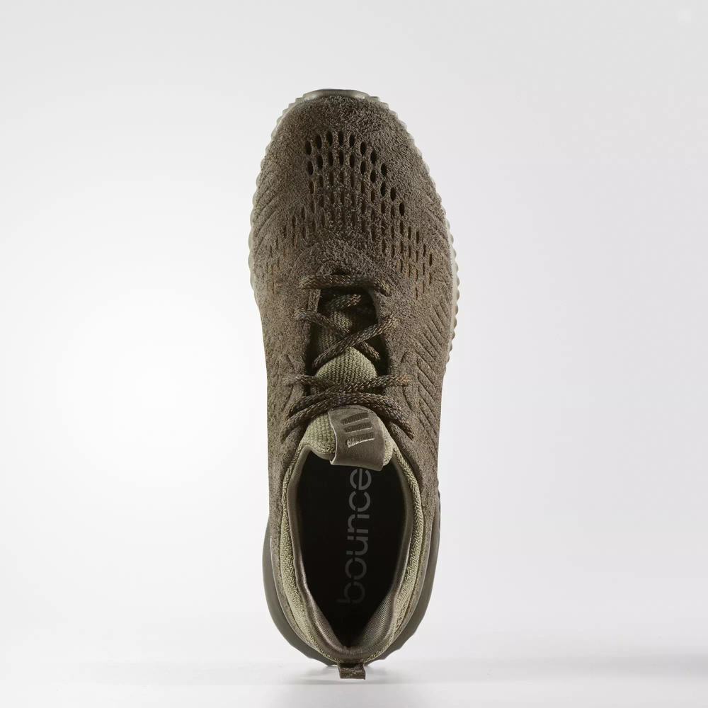Adidas Alphabounce Leather Deportivos Verdes Para Hombre (MX-58526)